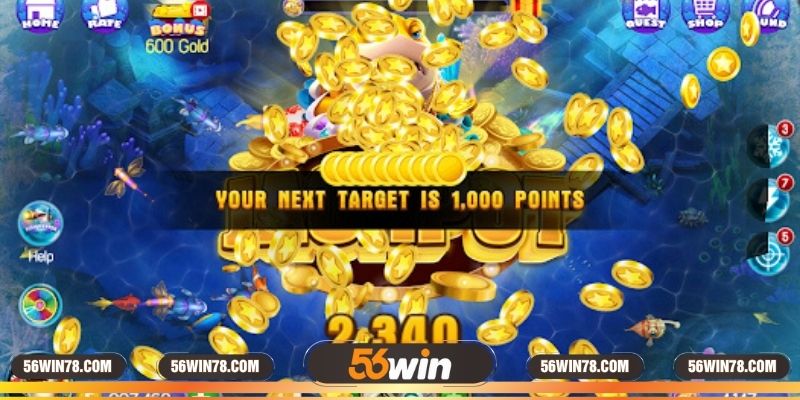 Trải nghiệm bắn cá hấp dẫn, an toàn tại 56win
